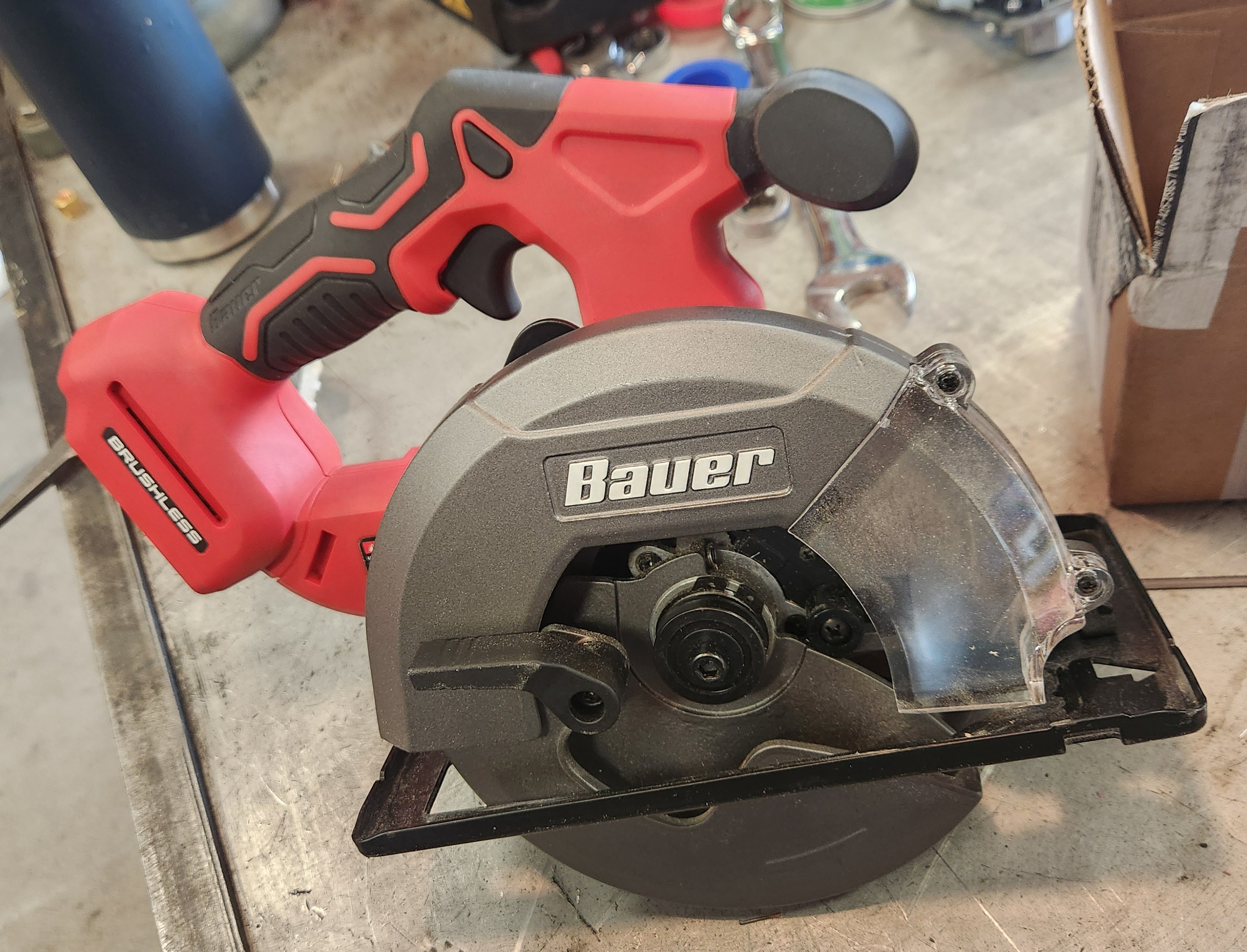 New open-box Bauer cold saw