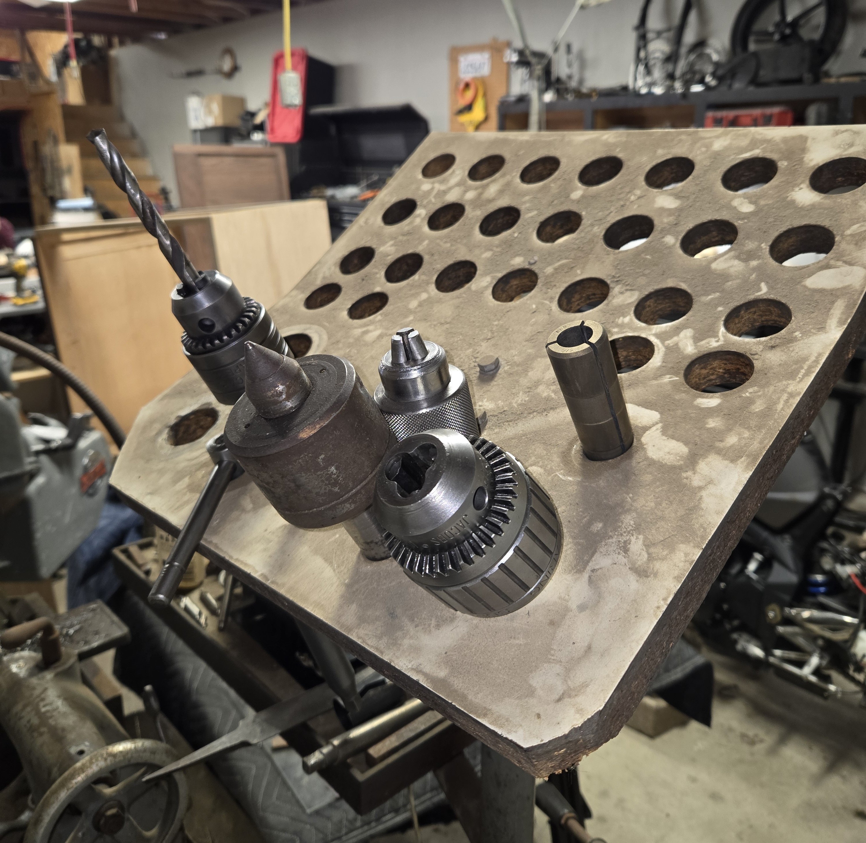 Collet Organizer and Drill Arbors